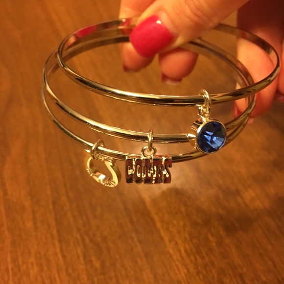 NFL Jewelry - Indianapolis Colts triple bangle bracelets